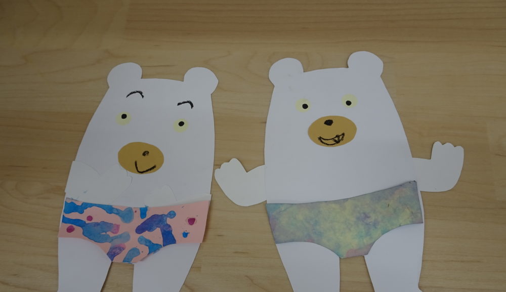 白くまくんのパンツ作りと風船クッション★★